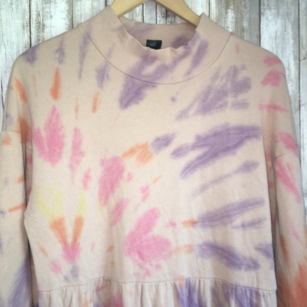 NWT Wild Fable Tie Dye Sweatshirt Dress - Picture 3 of 4